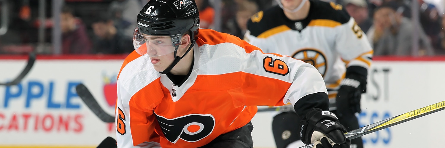 Travis Sanheim Action Shot