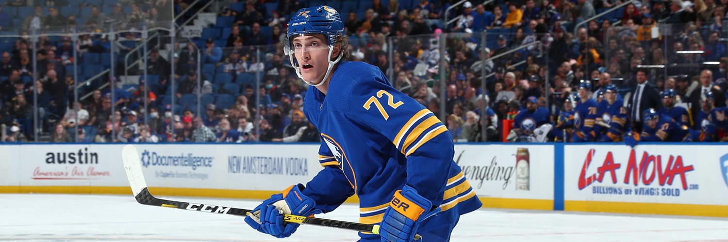 Tage Thompson Action Shot