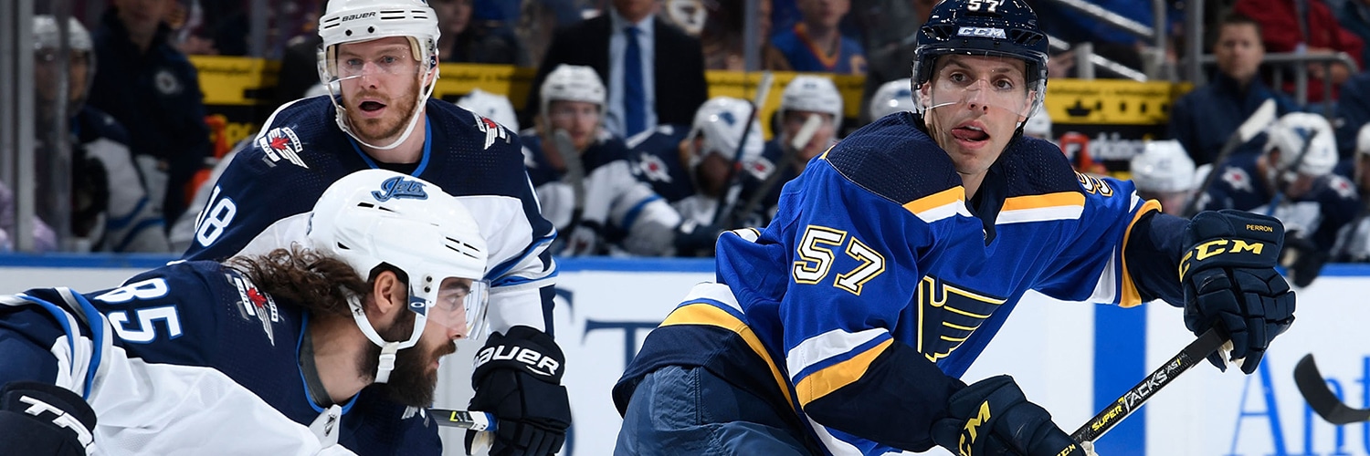 David Perron Action Shot